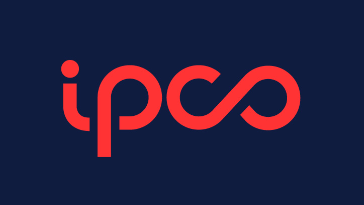 IPCO Logo red with blue background